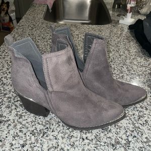 Gray Ankle Booties